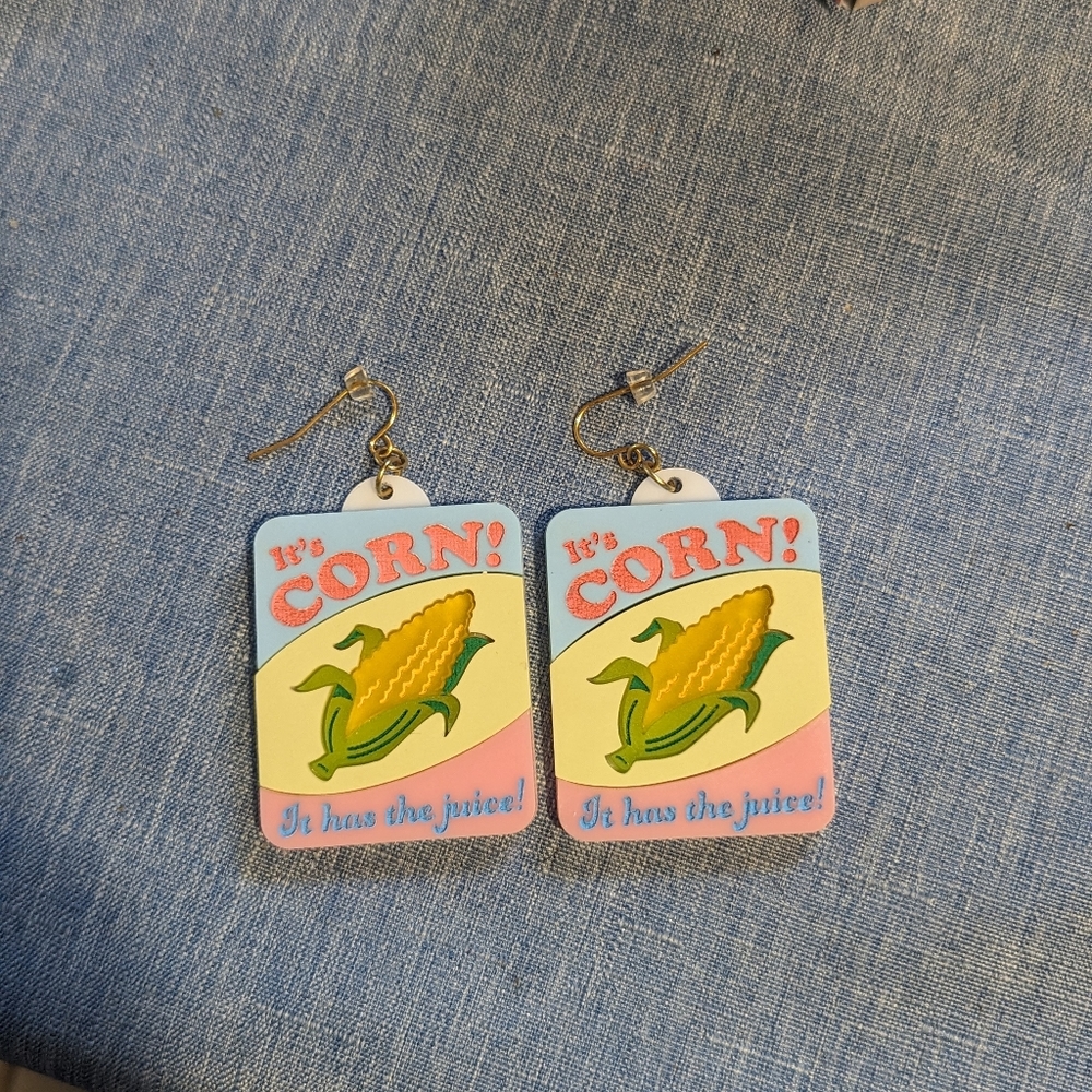 It's Corn Meme Earrings